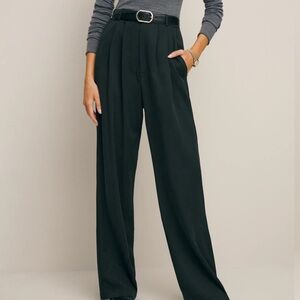 Reformation Mason Pant (Black, size: 6)